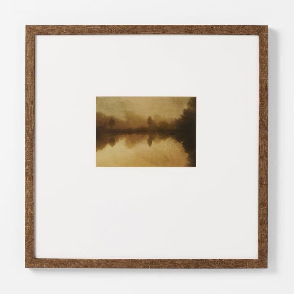 Threshold Studio McGee 20x20 Warm Landscape Framed Wall Art New